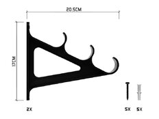 Soporte para cañas Delphin RodHOLD3R