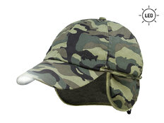 Gorra con visera LED de invierno Delphin OutLINE Camo  | UNI