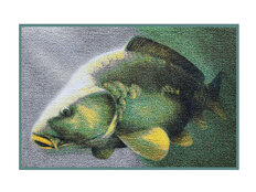 Felpudo 3D carpa  | 60x40cm