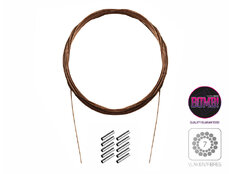 Cable de acero BOMB! con abrazaderas de engaste / 7 hebras 