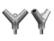 Conector metálico para sacadera