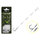 Bajo de línea feeder Delphin Braided Sting / 10 uds | 12cm/0,14mm/Turner #8