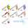 Cucharilla giratoria Delphin SPEAR | 17 g / Talla 5 / BLOODY