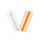 Tope infinito Delphin Q-STOP / transparente+naranja  | 7mm