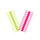 Tope infinito Delphin Q-STOP / amarillo + rosa  | 7mm