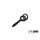 Taladro para cebos con anillo Delphin THE END POP Screw / 15pcs  | M
