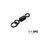 Giratorio para carpfishing con anillo Delphin THE END Ring Swivel / 10pcs  | #4 / 28 kg