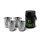 Set de vasos de acero inoxidable Delphin RESET 4 en 1  | 4x30ml