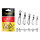 Giratorio rodante con broche en T / 10pcs  | #10/14kg