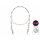 Cable de acero BOMB! con eslabón giratorio y mosquetón / 49 hilos  | 2pcs/15cm/5kg
