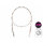 Cable de acero BOMB! con giratorio y lazo / 49 hilos  | 2pcs/60cm/14kg
