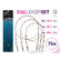 Set de cables de acero BOMB! con eslabones giratorios y mosquetones / 7 hilos