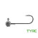Cabeza de jig con soporte Delphin TYRE / 5pcs